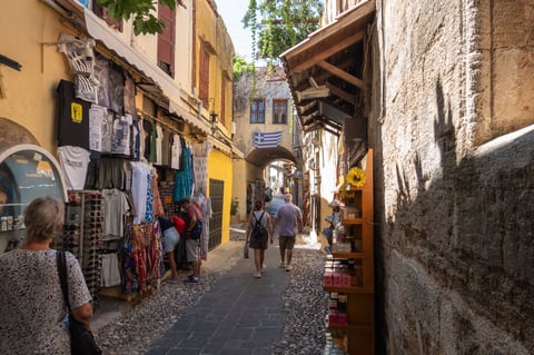 Traditional Greek street